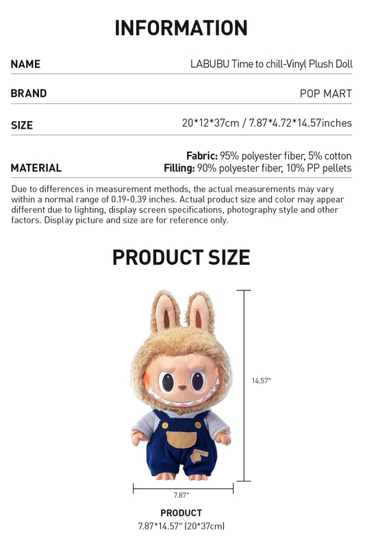 LABUBU Time to chill-Vinyl Plush Doll