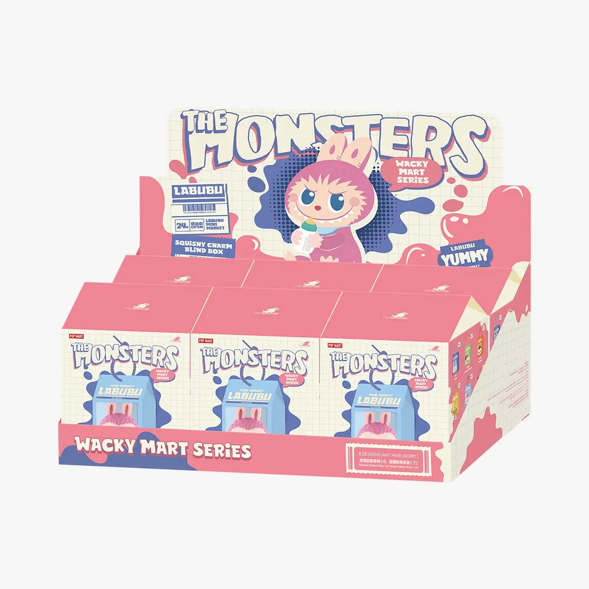 THE MONSTERS Wacky Mart Series-Pinch Pendant Blind Box (Sealed case)